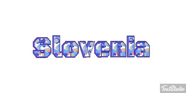 Slovenia Text effect