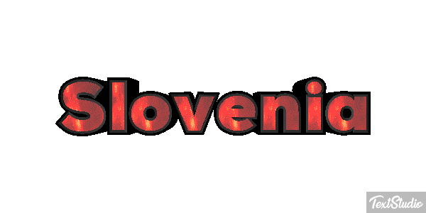 Slovenia Text effect