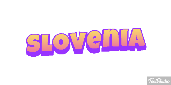 Slovenia Text effect