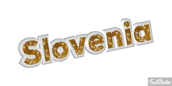 Slovenia Text effect