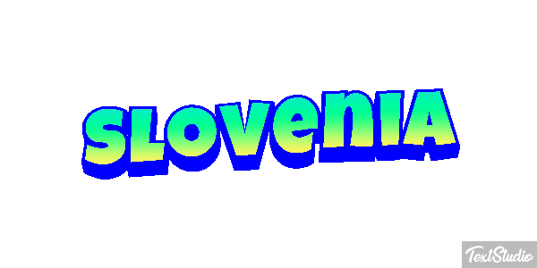 Slovenia Text effect