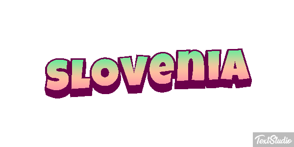 Slovenia Text effect