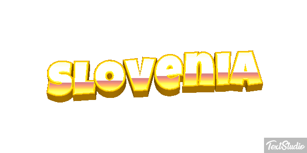 Slovenia Text effect