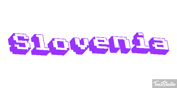 Slovenia Text effect