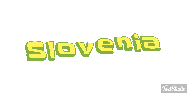 Slovenia Text effect