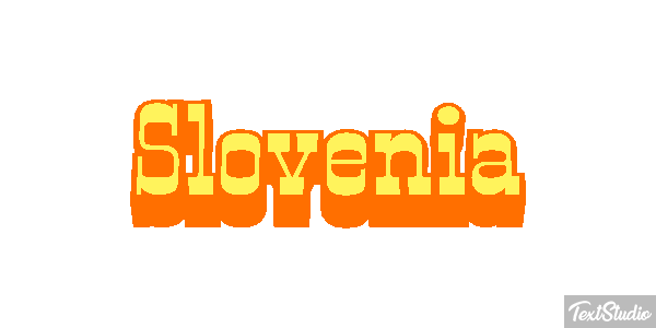 Slovenia Text effect