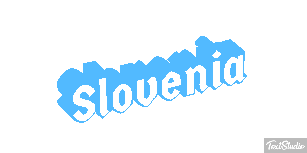 Slovenia Text effect