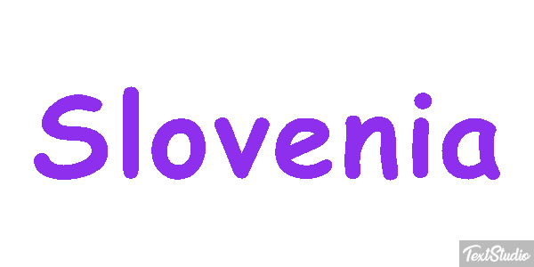 Slovenia Text effect