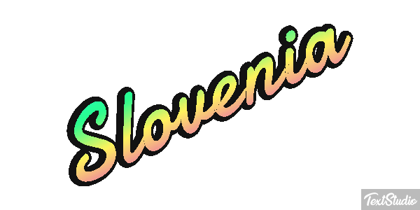 Slovenia Text effect