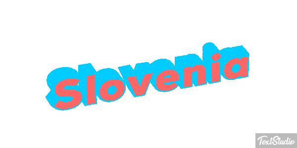 Slovenia Text effect