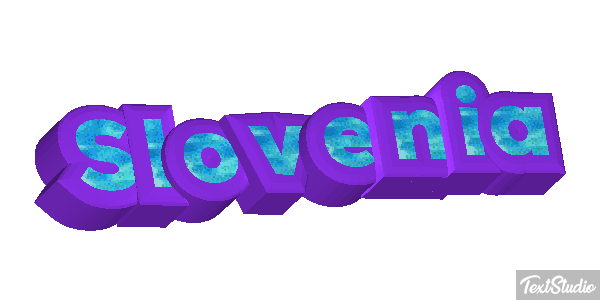 Slovenia Text effect