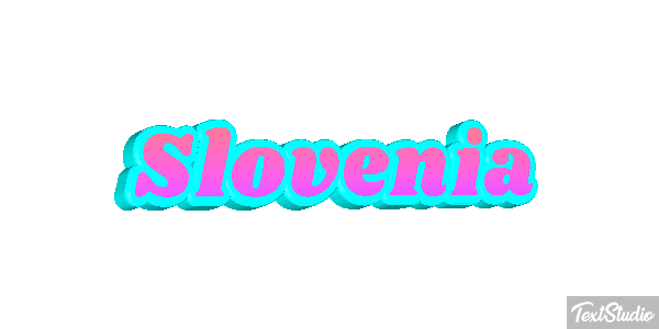 Slovenia Text effect