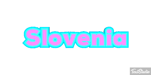 Slovenia Text effect