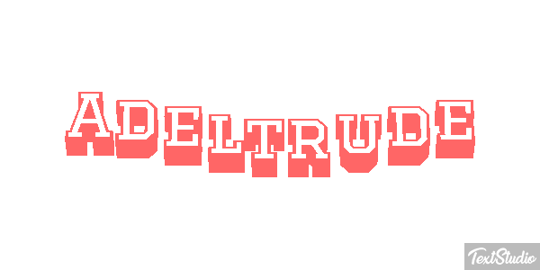 Adeltrude Texteffekt