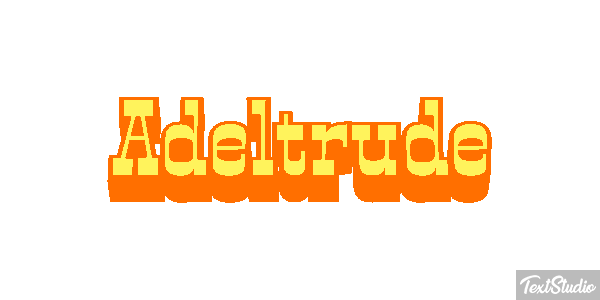 Adeltrude Texteffekt