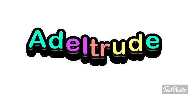 Adeltrude Texteffekt