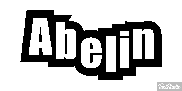 Abelin Tekst effect