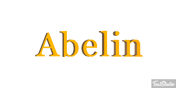 Abelin Tekst effect