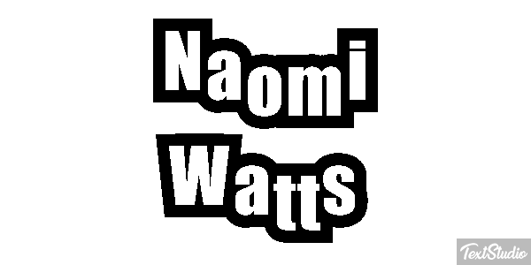 Naomi Watts Effet de texte