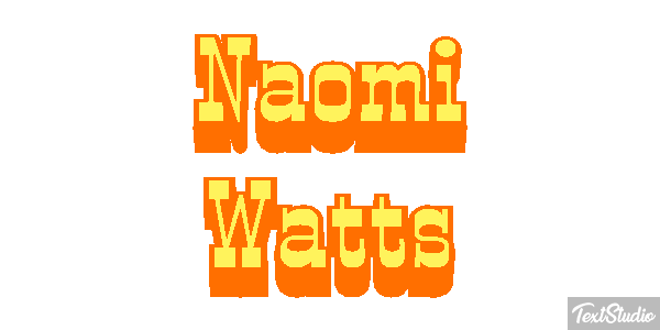 Naomi Watts Effet de texte