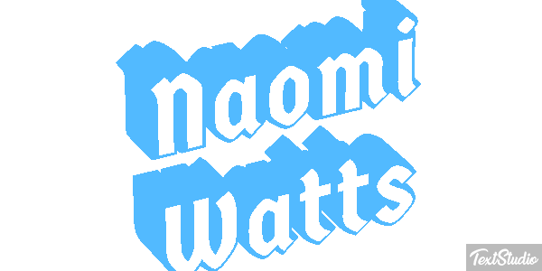 Naomi Watts Effet de texte