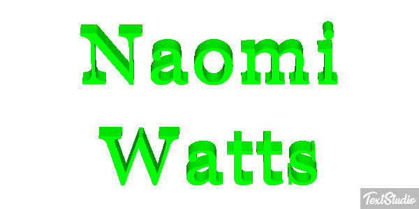 Naomi Watts Effet de texte