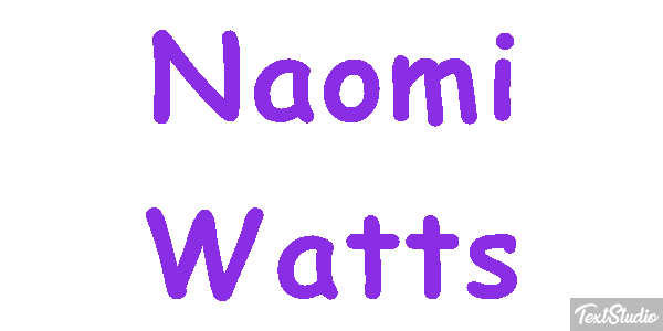 Naomi Watts Effet de texte