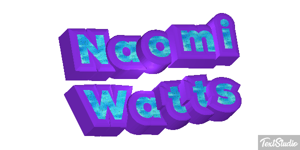 Naomi Watts Effet de texte