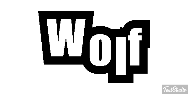 Wolf Effetto testo