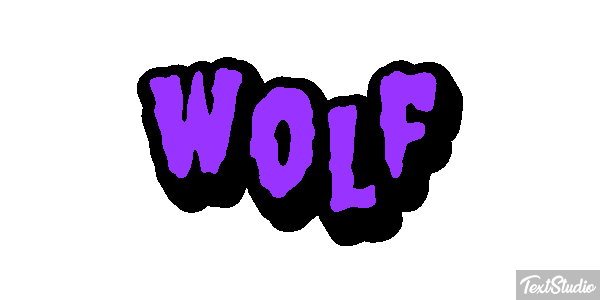 Wolf Effetto testo