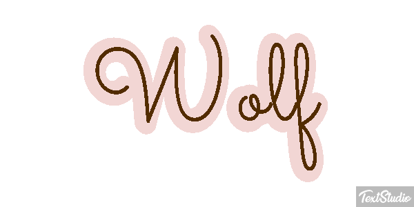 Wolf Effetto testo