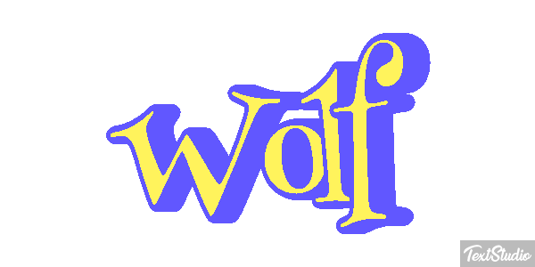 Wolf Effetto testo