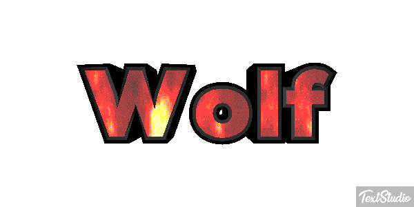 Wolf Effetto testo