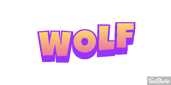 Wolf Effetto testo
