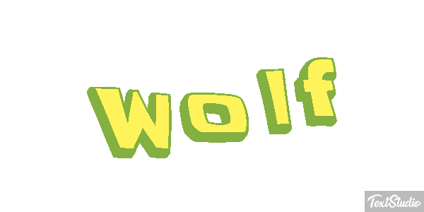 Wolf Effetto testo
