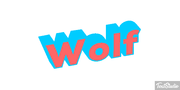 Wolf Effetto testo