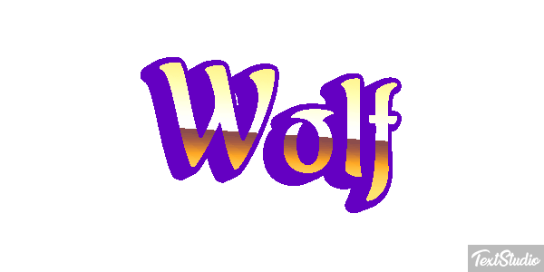 Wolf Effetto testo