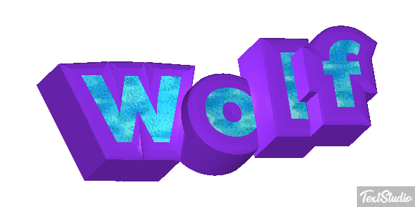 Wolf Effetto testo