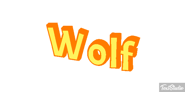 Wolf Effetto testo