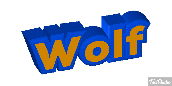 Wolf Effetto testo