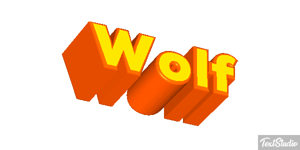 Wolf Effetto testo