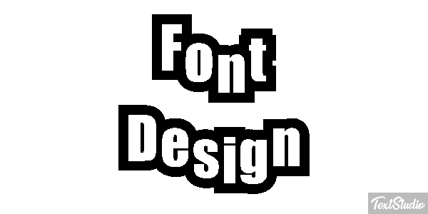 Font Design Efecto de texto