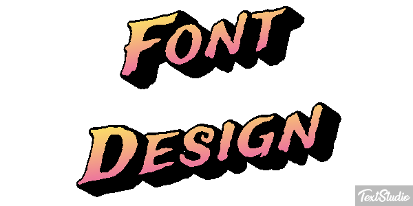Font Design Efecto de texto
