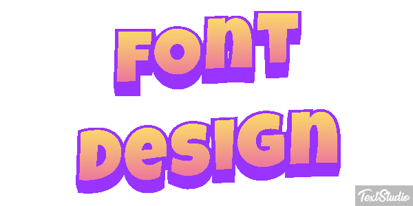 Font Design Efecto de texto