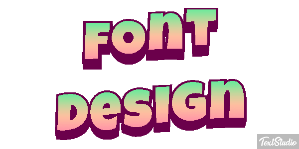 Font Design Efecto de texto