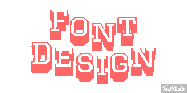 Font Design Efecto de texto