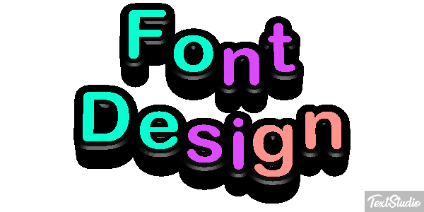 Font Design Efecto de texto