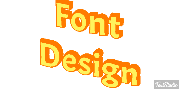 Font Design Efecto de texto