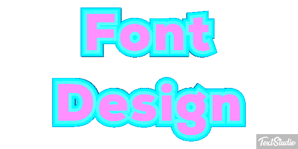 Font Design Efecto de texto