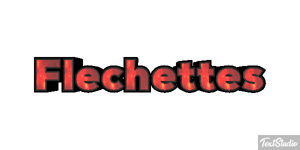 Fléchettes Text effect
